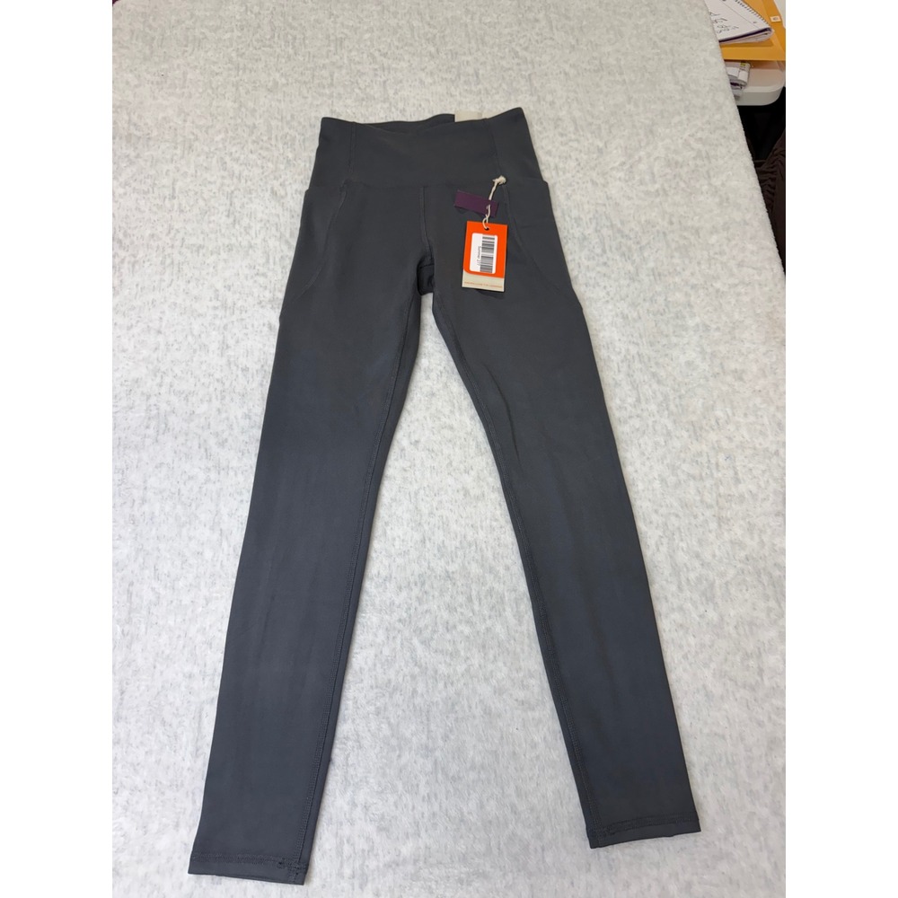 Freely Haven Luxe 7/8 Leggings Forged Iron Grey High Rise Pockets Womens XS NEW‎